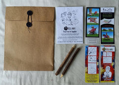 JB Eco Art Pack with Art Bag, Sketchbook, Bookmark and Pencil