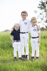 Kids White Polocrosse Jeans used once