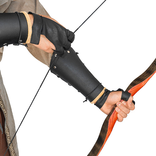 Leather 3 Finger Archery Glove